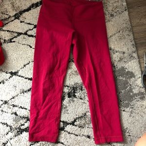 Lululemon Wunder Under Cropped 3/4 Leggings